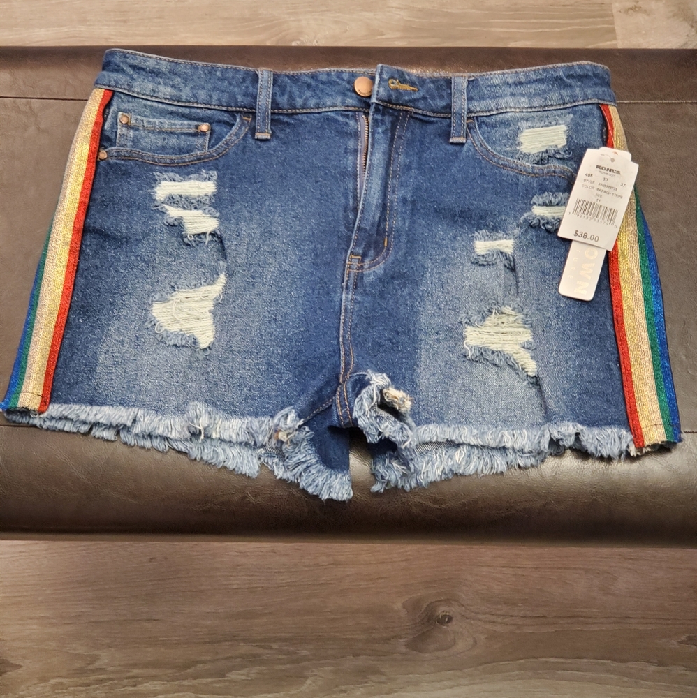 Rainbow Lined Jean Shorts Bundle&Save